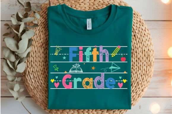 Back to School Creativity with Fifth Grade PNG Designs