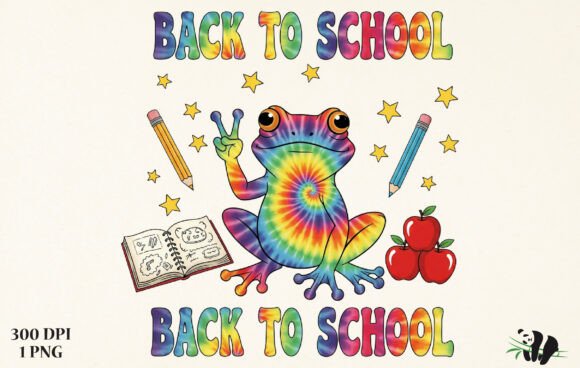 Back to School Frog PNG, T-Shirt Design: A Creative Asset for Modern Designers and Entrepreneurs