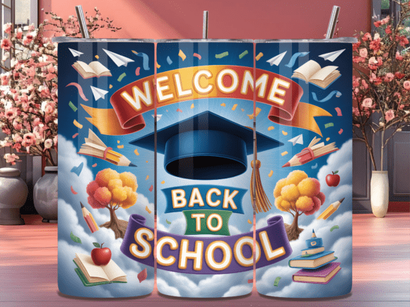 Back to School Graduation Tumbler Wrap: A Versatile Design for Sublimation Enthusiasts