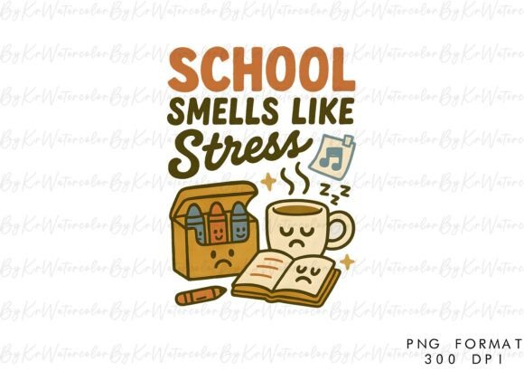 Back to School Stress Smells PNG: A Digital Art Asset for Creative Projects