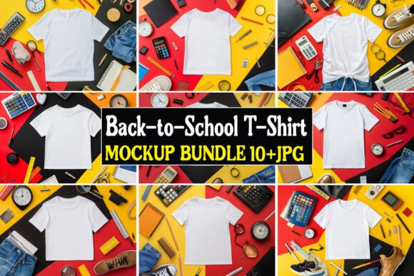 Back-to-School T-Shirt Mockup Bundle 01: A Practical Tool for Design Professionals