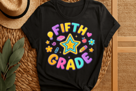Fifth Grade Back to School T-shirt PNG