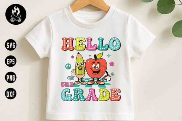 Hello 3rd Grade SVG: A Back-to-School Design with Versatile Applications