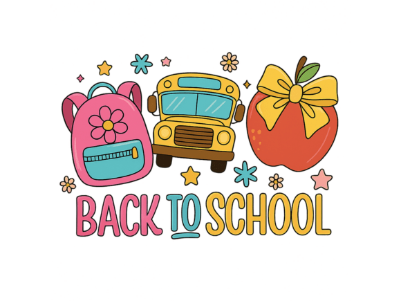 Preppy Back to School Sublimation PNG