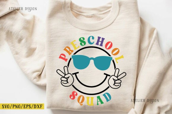 Preschool Squad SVG - Back to School PNG: A Versatile Design for Creative Projects